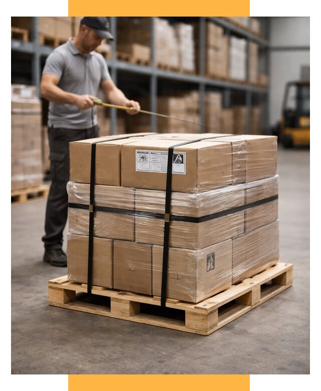 Упаковка и паллетирование грузов от 3647 р. | СетСервис-Скп