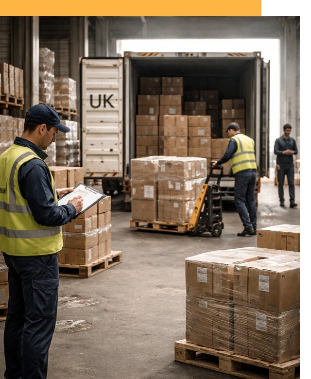 Доставка грузов из Великобритании с таможенным оформлением от 13026