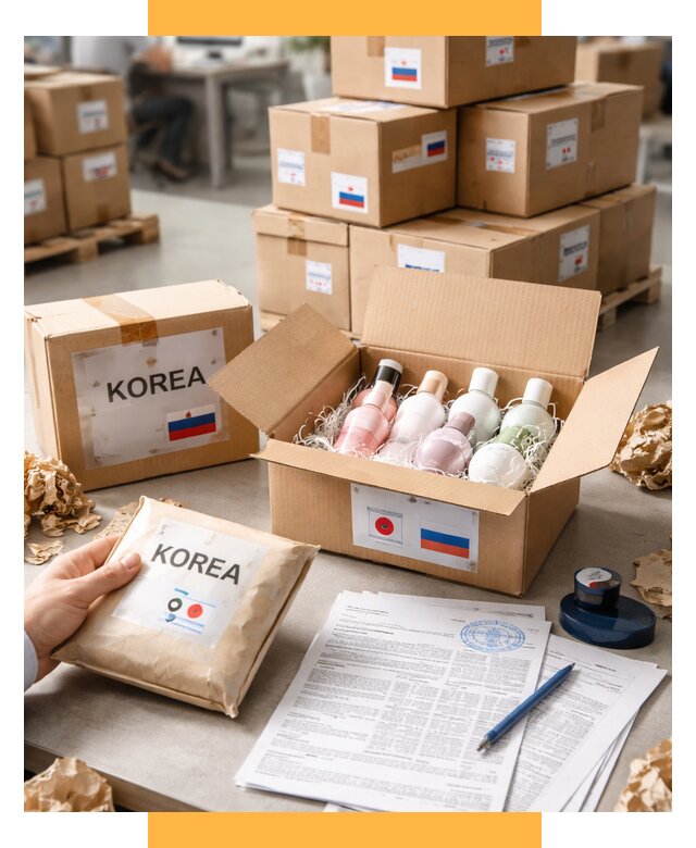 Доставка косметики из Кореи от 8858 р. под ключ | СетСервис-Скп