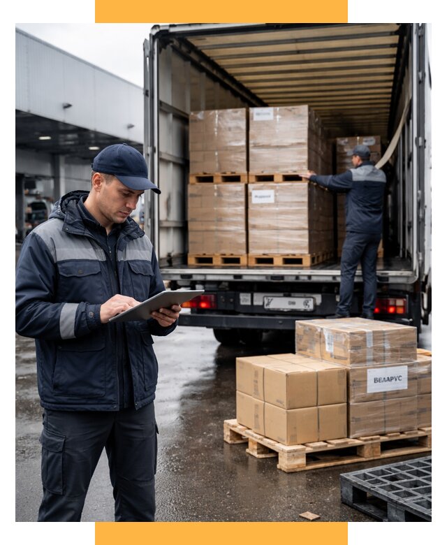 Доставка грузов из Беларуси от 15632 р. логистика СетСервис-Скп