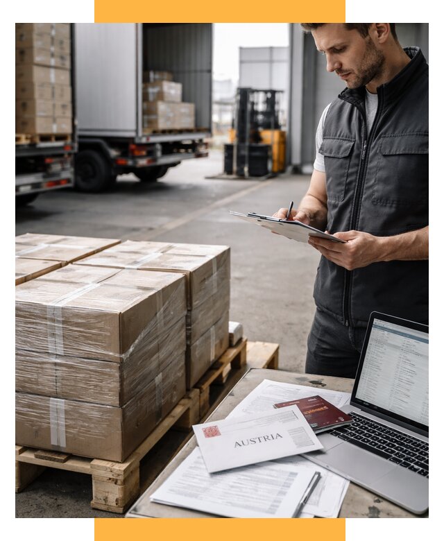 Доставка в Австрию от 67737 р. Логистика и экспорт СетСервис-Скп