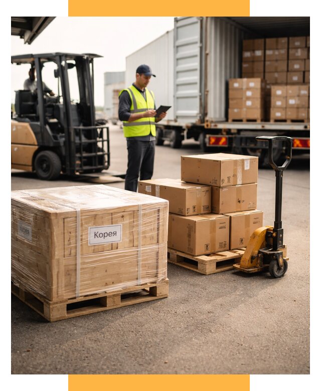 Доставка грузов в Корею из России от 36474 р. | СетСервис-Скп