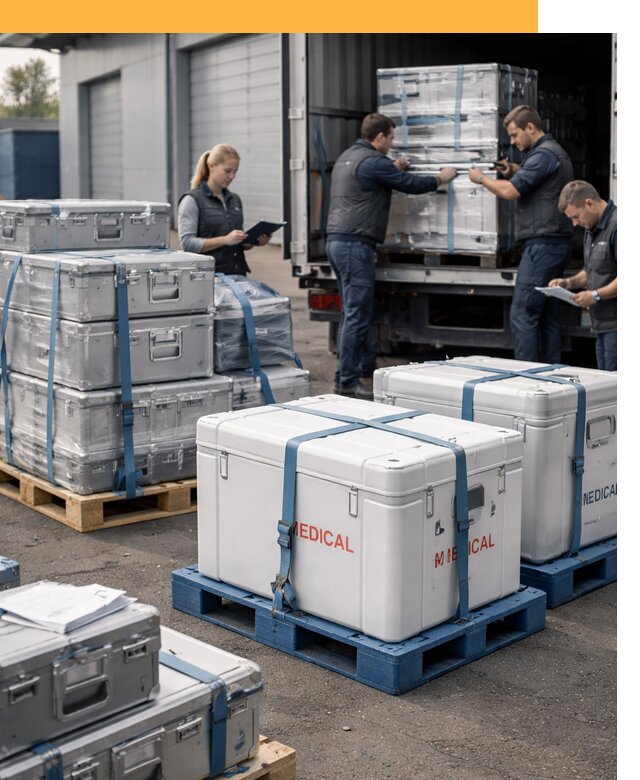 Перевозка медицинского оборудования по всему миру от 15632 руб