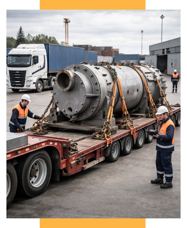 Перевозка тяжеловесных грузов под ключ от 156315 р. | СетСервис-Скп